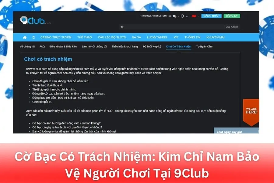 Cờ Bạc Có Trách Nhiệm  Kim Chỉ Nam Bảo Vệ Người Chơi Tại 9Club